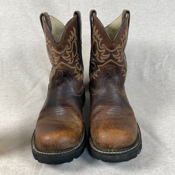 Ariat Womens Fatbaby Heritage Western Boots Size 8.5B Leather Cowboy Country - Picture 3 of 9